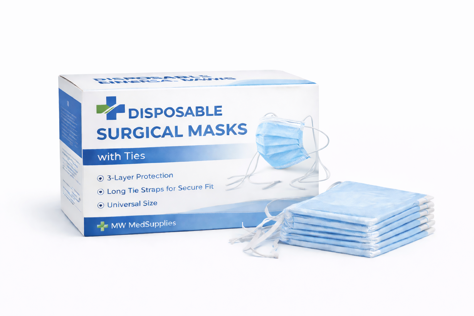 Disposable Surgical Face Masks - Ties
