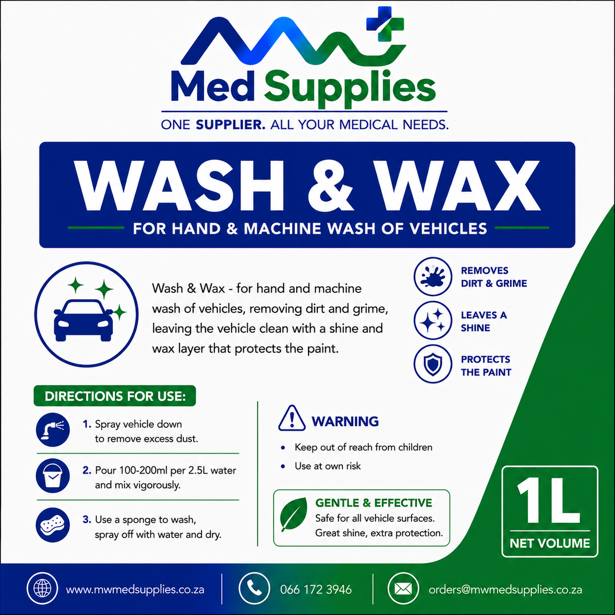 Wash & Wax 1L