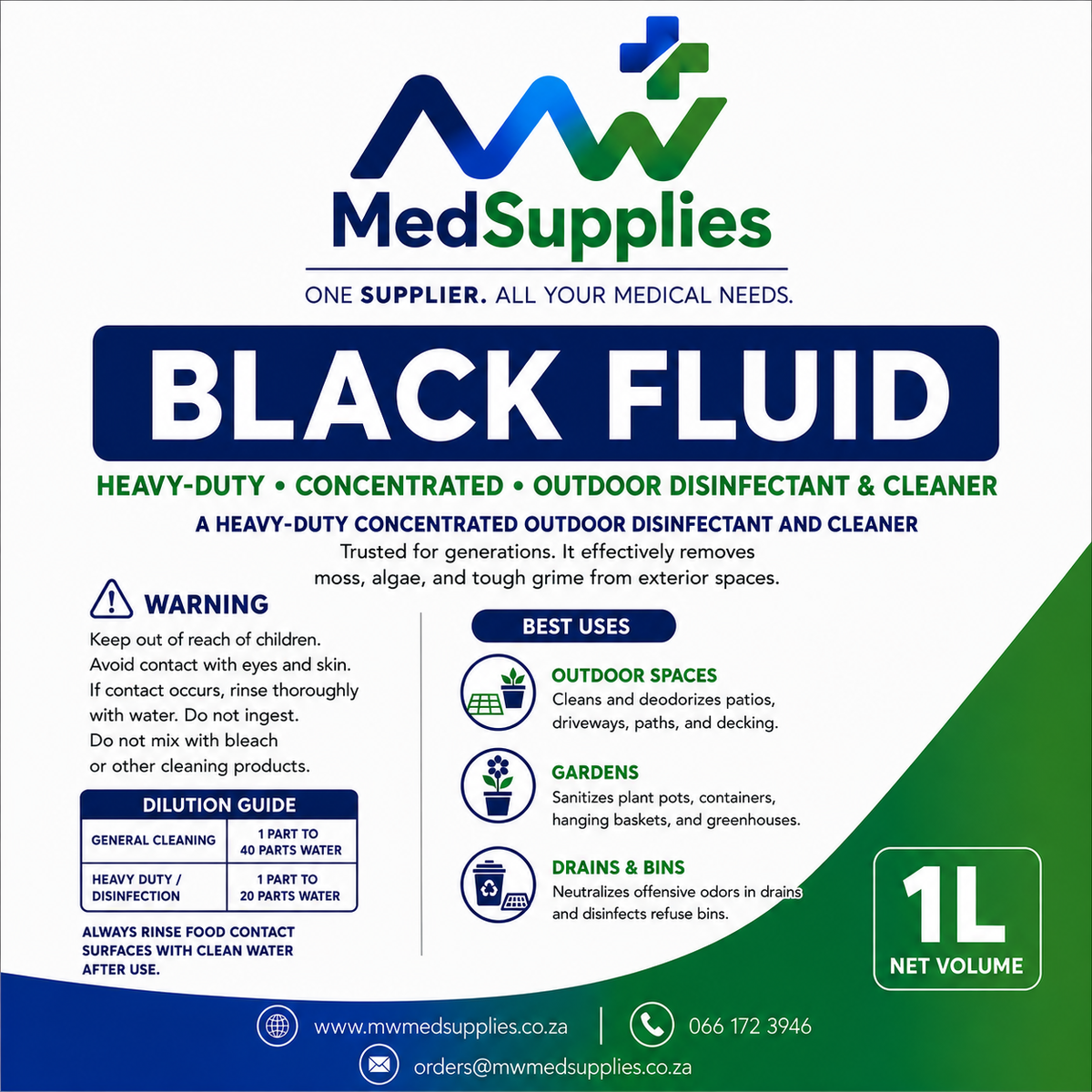Black Fluid (Jeyes) 1L