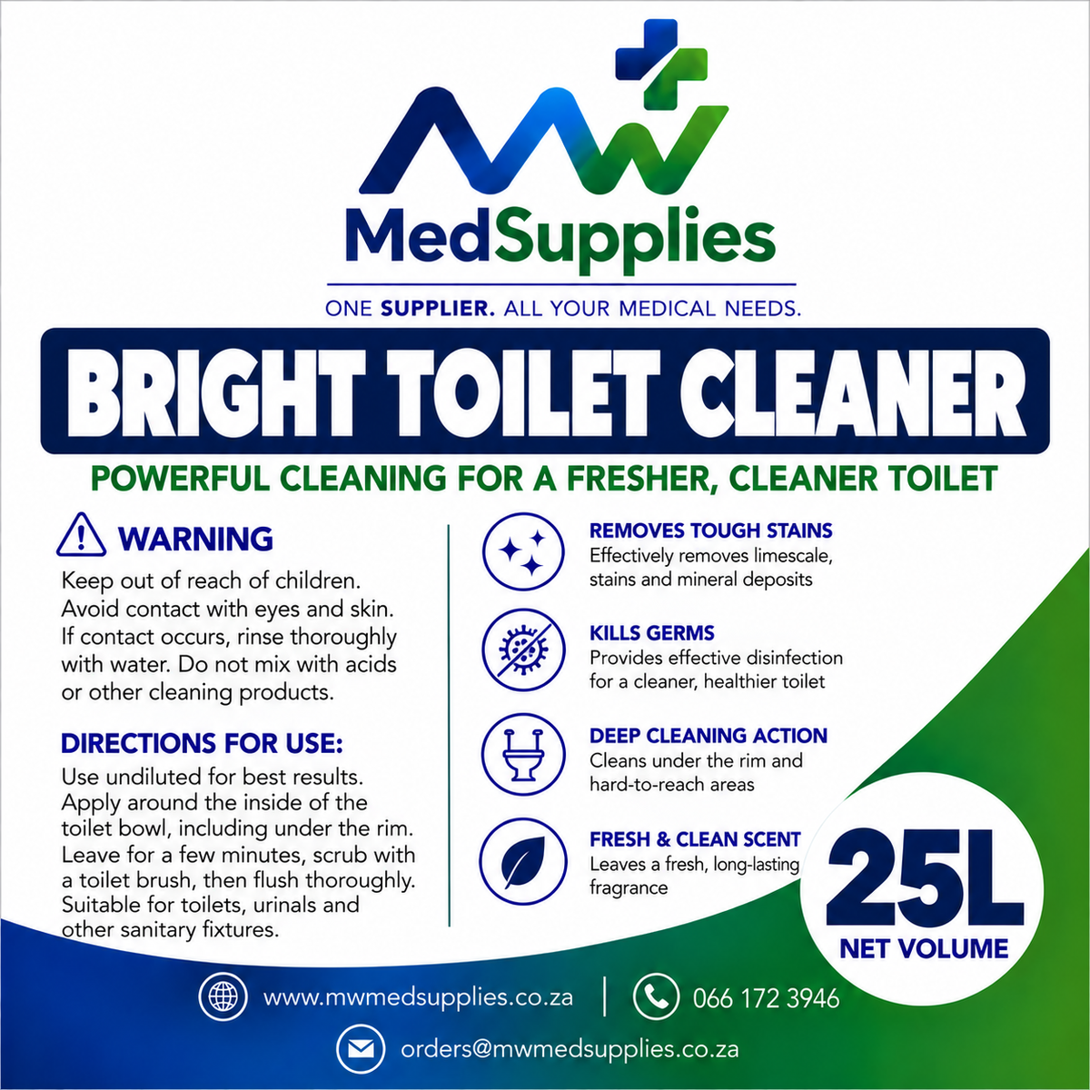 Bright Toilet Cleaner 25L