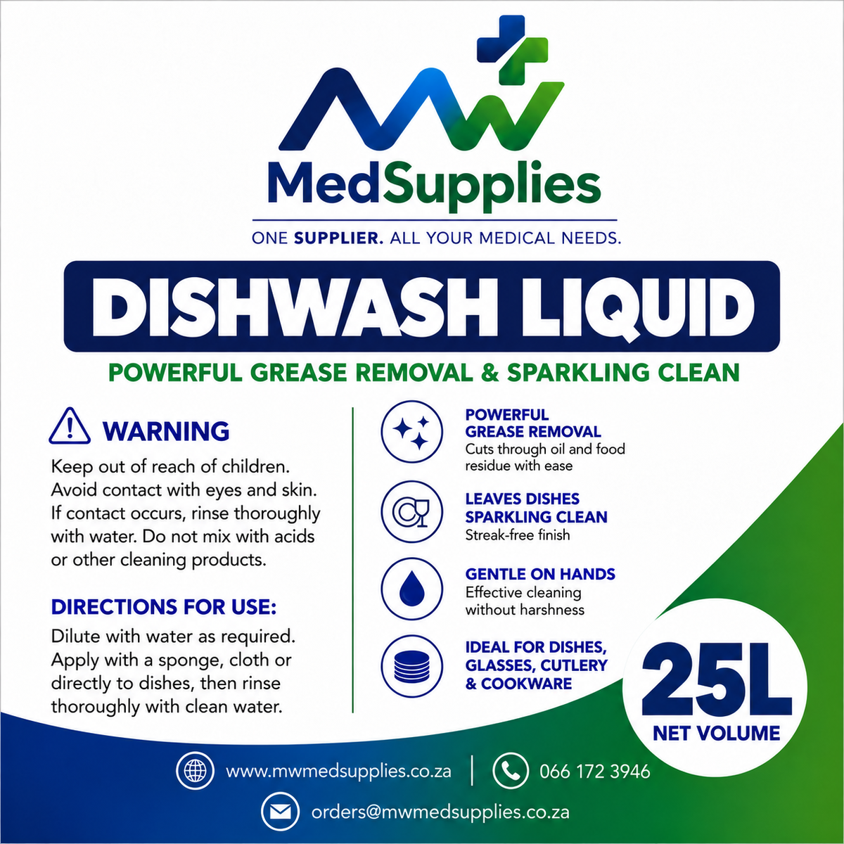 Dishwash Liquid 25L
