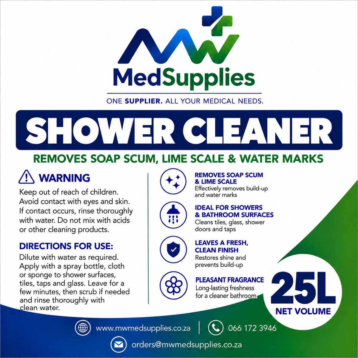 Shower Cleaner 25L