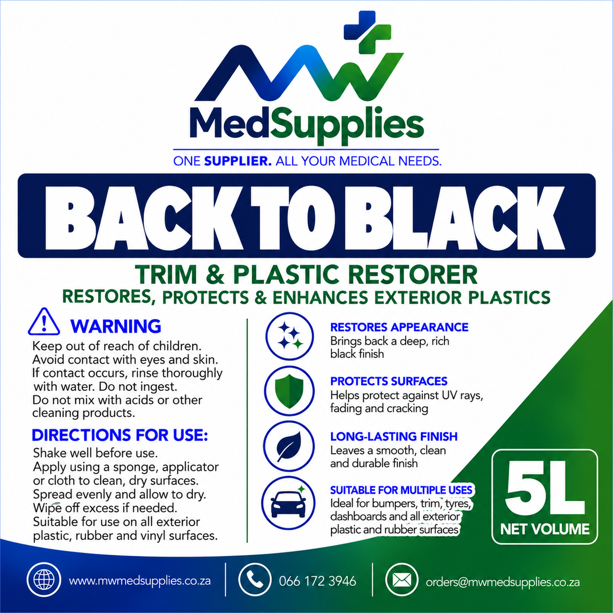 Back To Black 5L