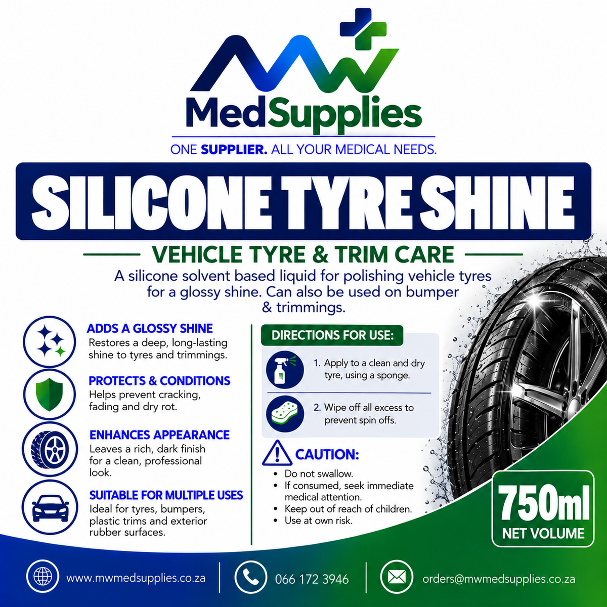 Silicone Tyre Shine 750ml