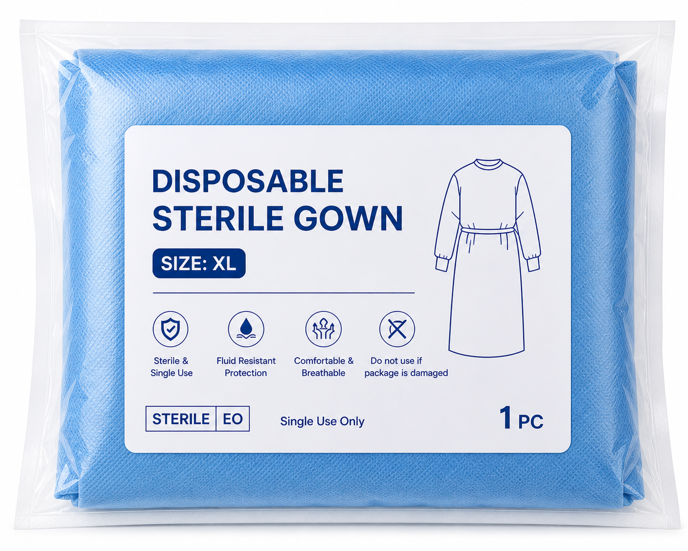 Sterile Gown XL 1's