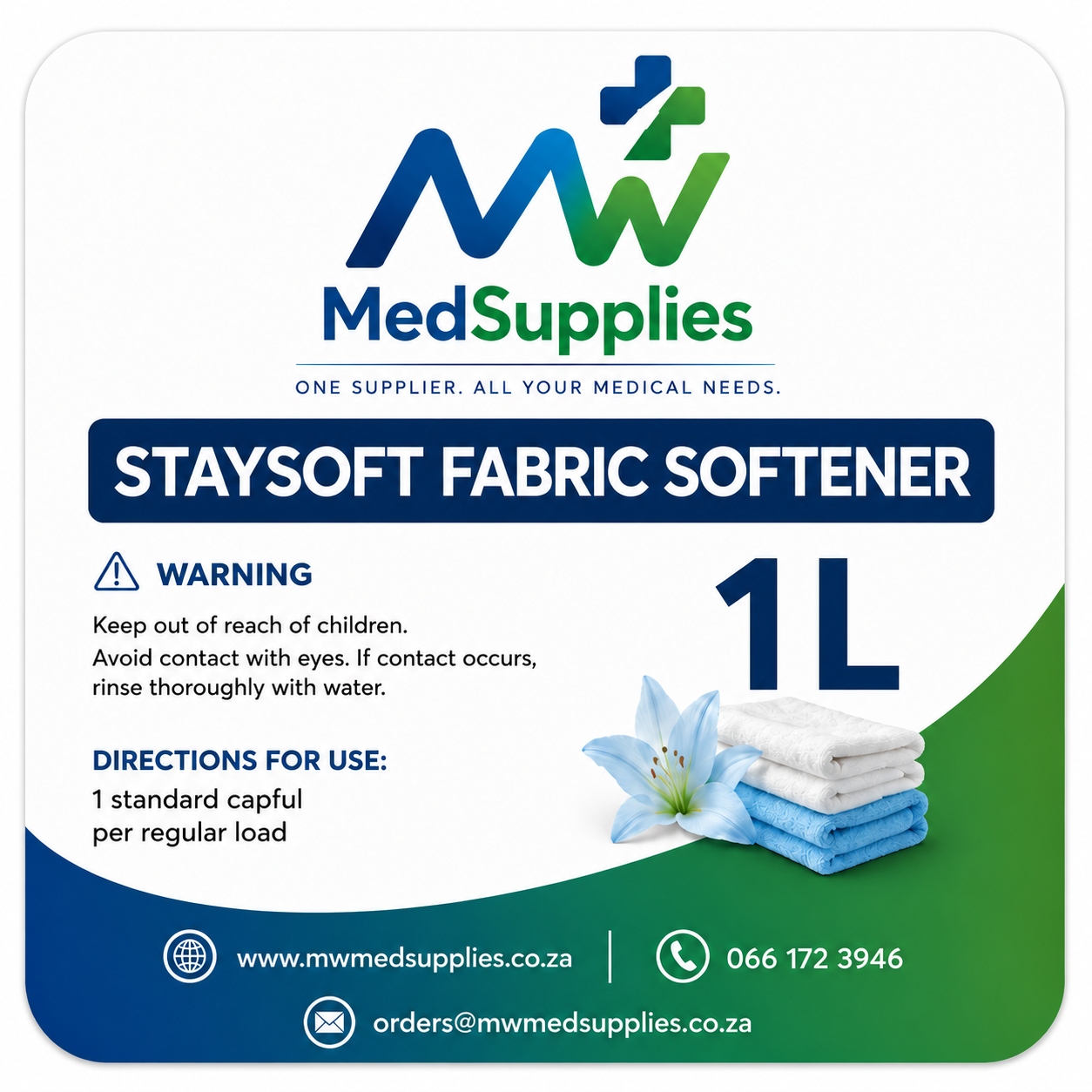 Staysoft Fabric Softener 1L