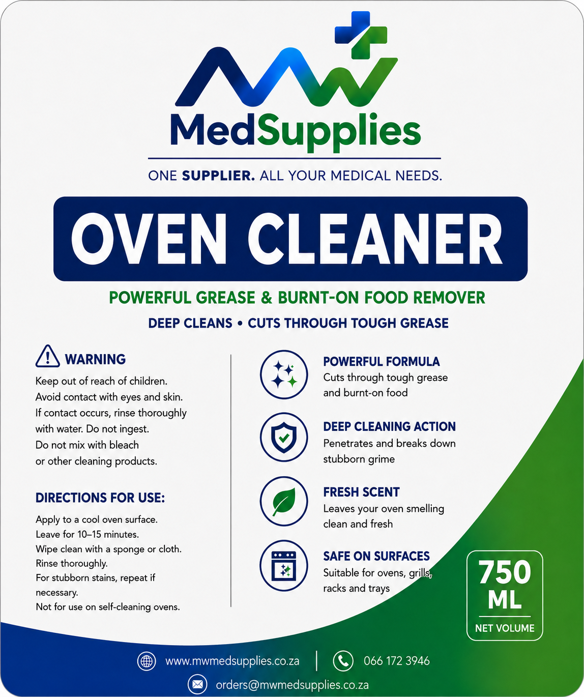 Oven Cleaner 750ml