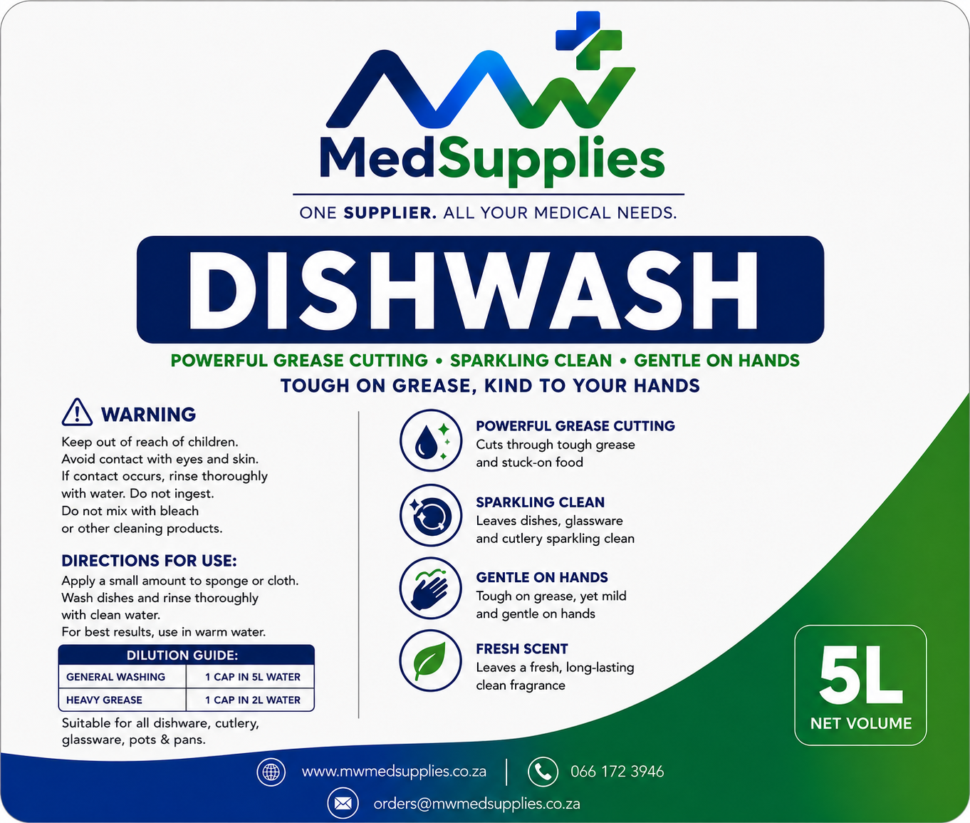 Dishwash Liquid 5L