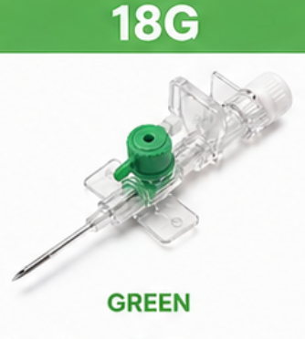 IV Cannula 18G Green