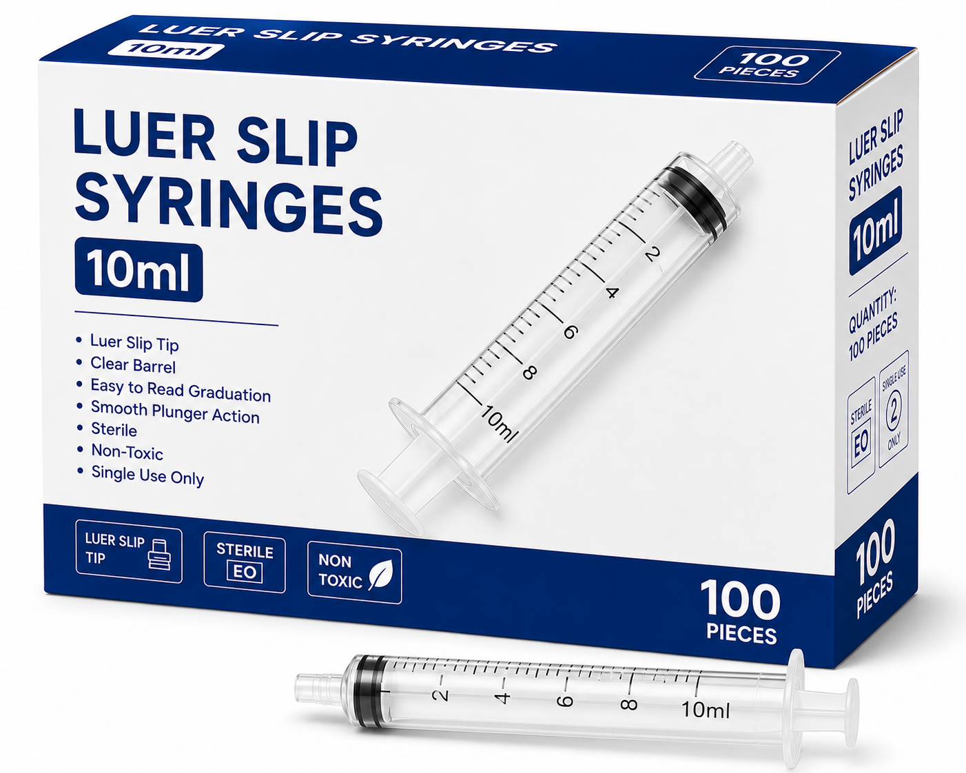 Syringe 10ml Luer Slip